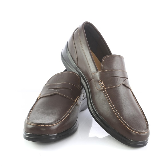 Cole Haan Other - Cole Haan Grand OS Brown Leather Penny Loafers